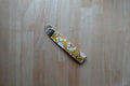 Yellow Floral Wristlet